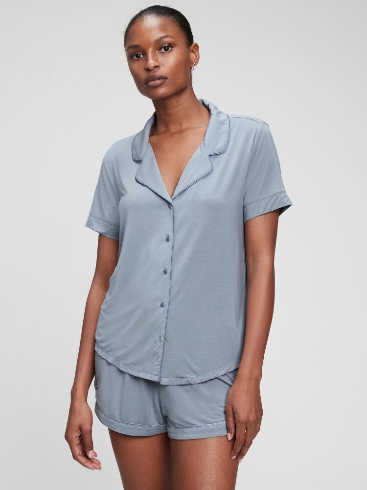 

Пижамный топ lenzing из модала Gap, серый