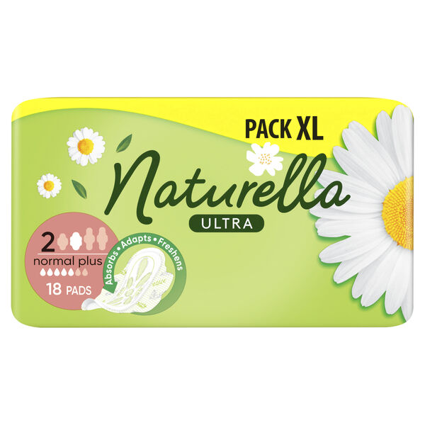 

Прокладки гигиенические с крылышками, 18 шт./1 уп. Naturella Ultra normal plus