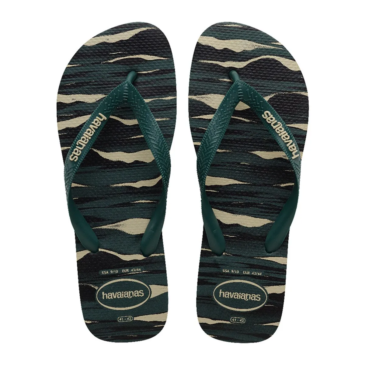 

Мужские шлепанцы Hav. Топ Camu Pantanal Green 456 Havaianas, хаки