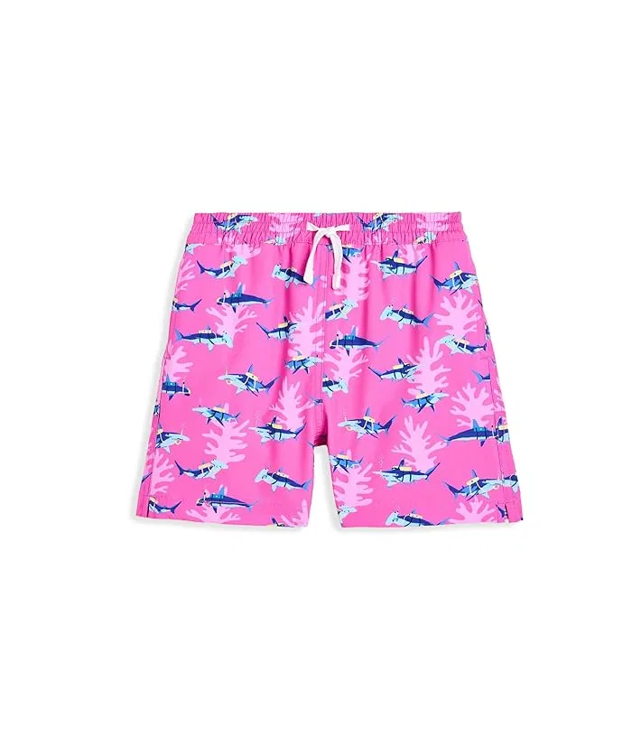 Плавки с акулами Chubbies Kids, Bright Pink/Pattern Base