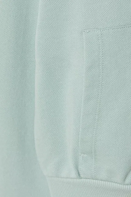 Кофта детская на молнии хлопковая United Colors of Benetton, зеленый — фото 3