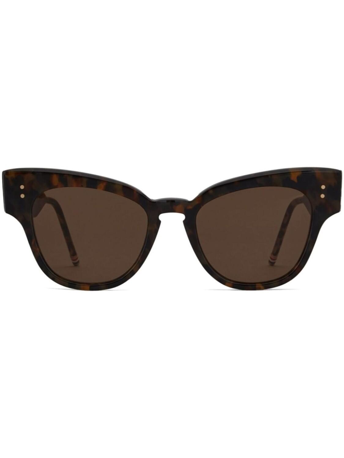 

Thom Browne солнцезащитные очки в оправе 'кошачий глаз', коричневый