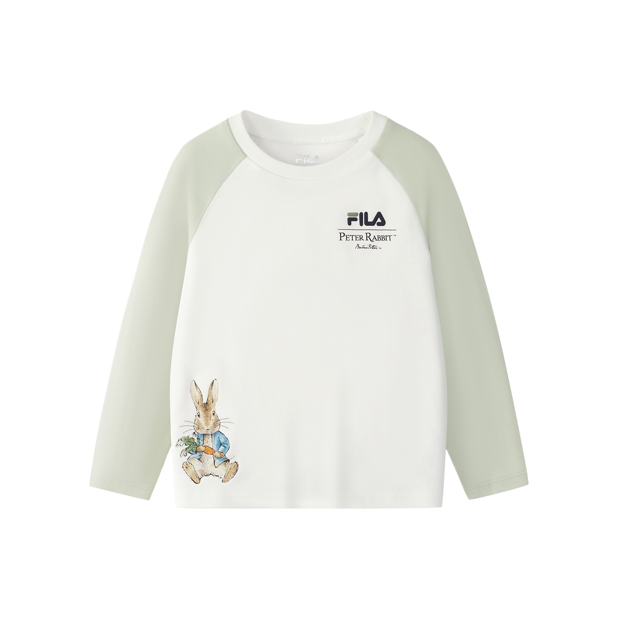 

Футболка BIDETU,LIANMINGKUAN для детей 3-7 лет FILA KIDS, белый/зеленый