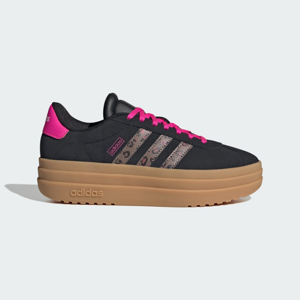 

Кроссовки Adidas VL Court Bold Shoes Kids, цвет Core Black/Wonder Beige/Shock Pink