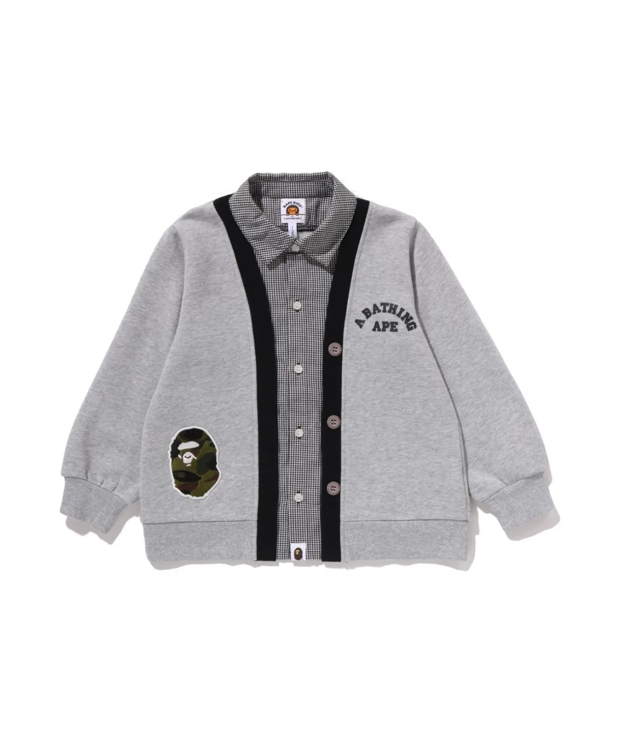 Кардиган с принтом A Bathing Ape 1ST CAMO APE HEAD