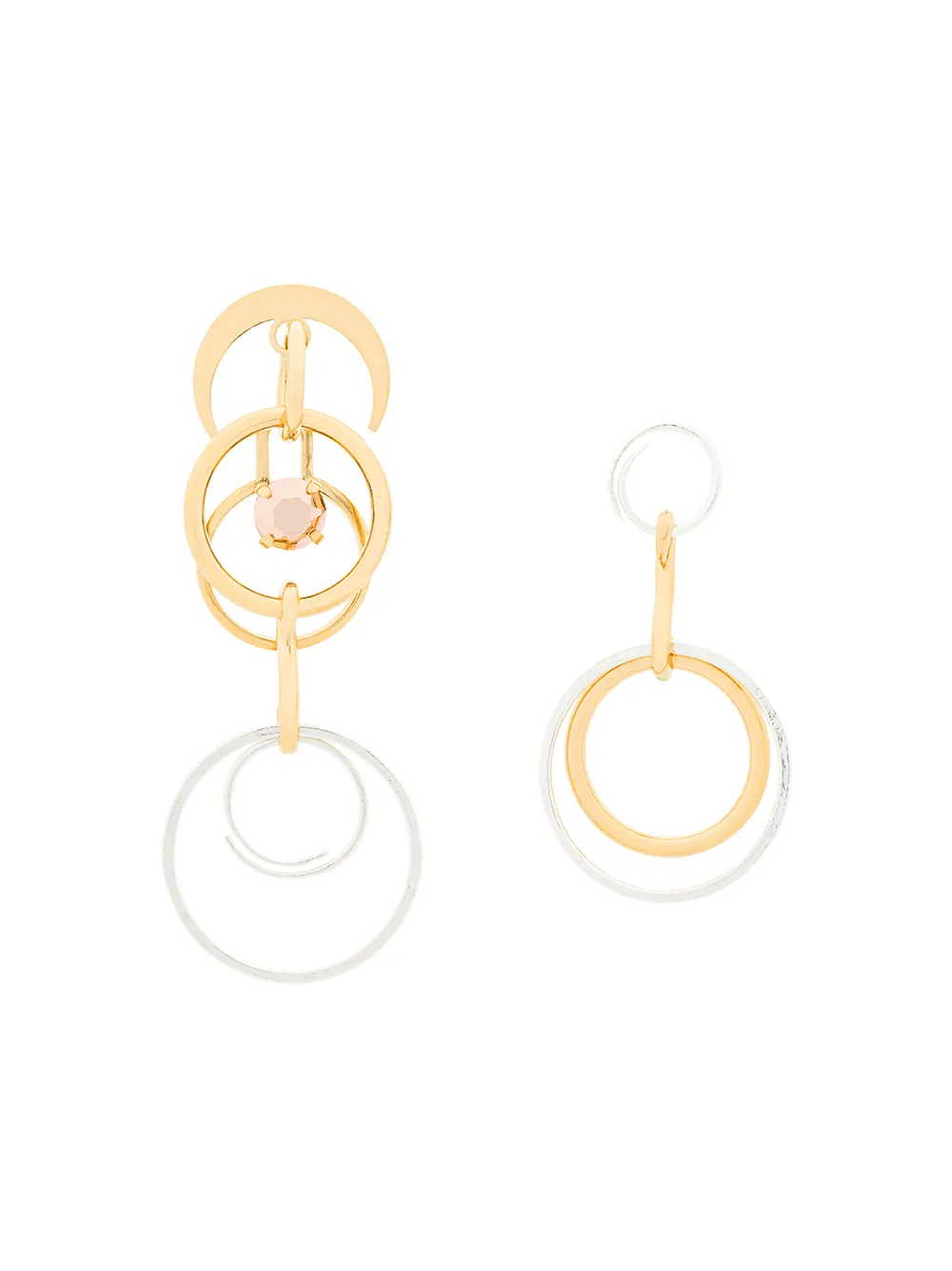 

Непарные серьги 'Technofossils' Wouters & Hendrix, металлик