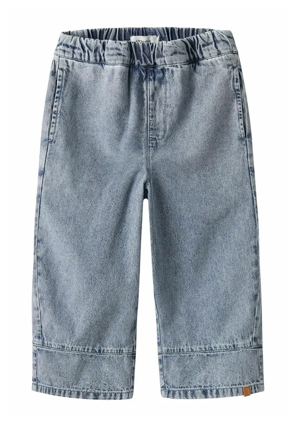 Широкие мешковатые джинсы Lil' Atelier, Medium Blue Denim — фото 3