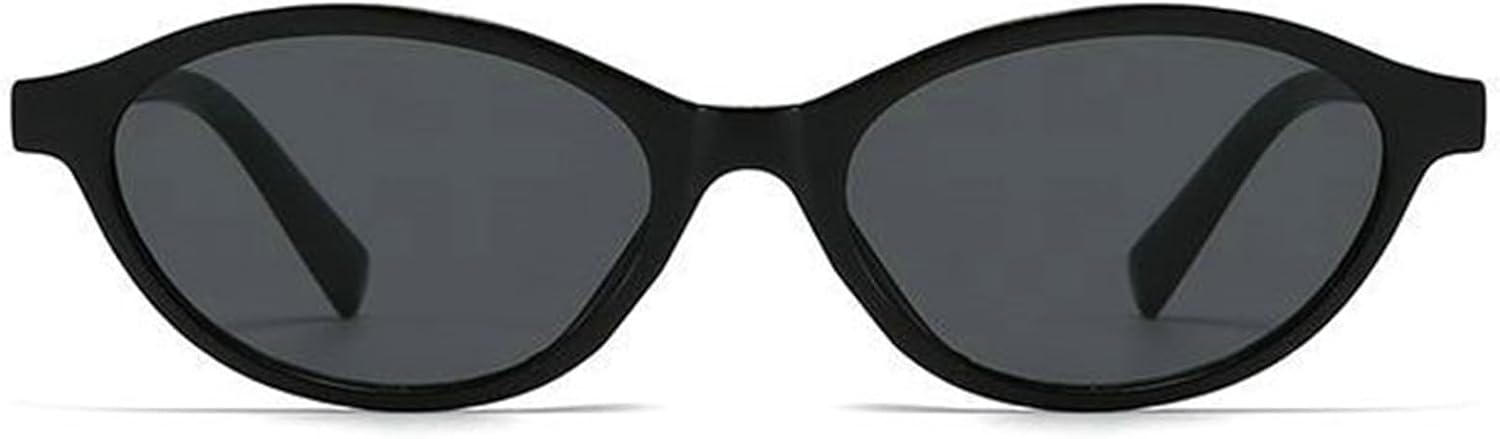 

Солнцезащитные очки Helena Retro Oval для женщин и мужчин, модные маленькие очки «кошачий глаз», винтажные панк-очки в стиле Y2k, трендовые синие солнцезащитные очки, C1