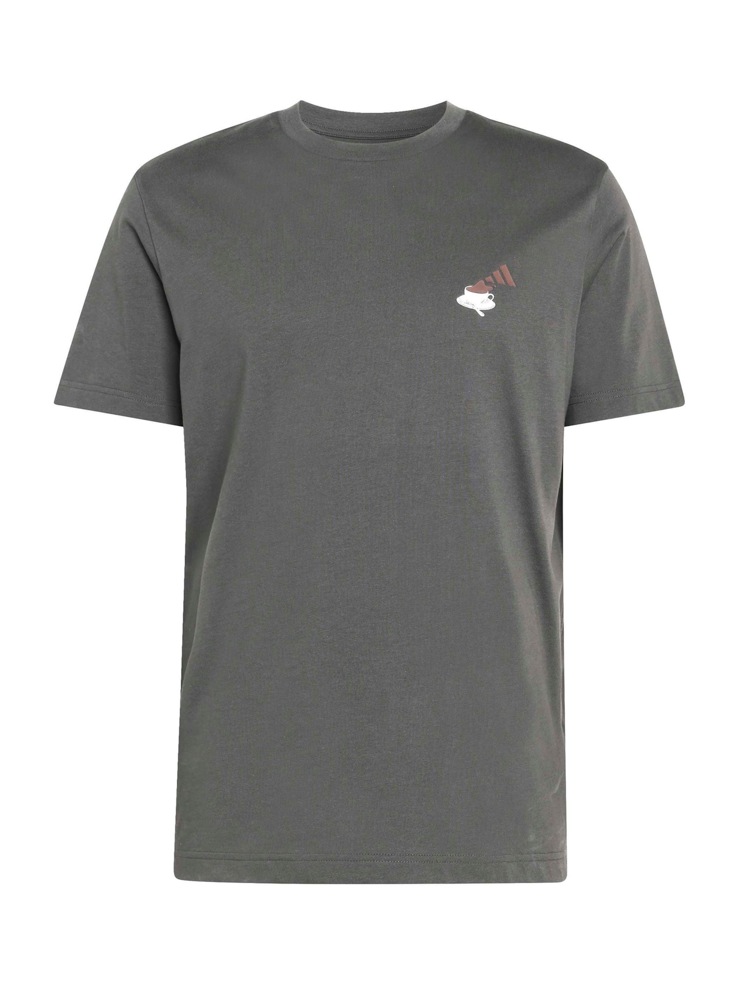 

Adidas Sportswear Футболка Performance 'Cheesecake' в темно-сером цвете