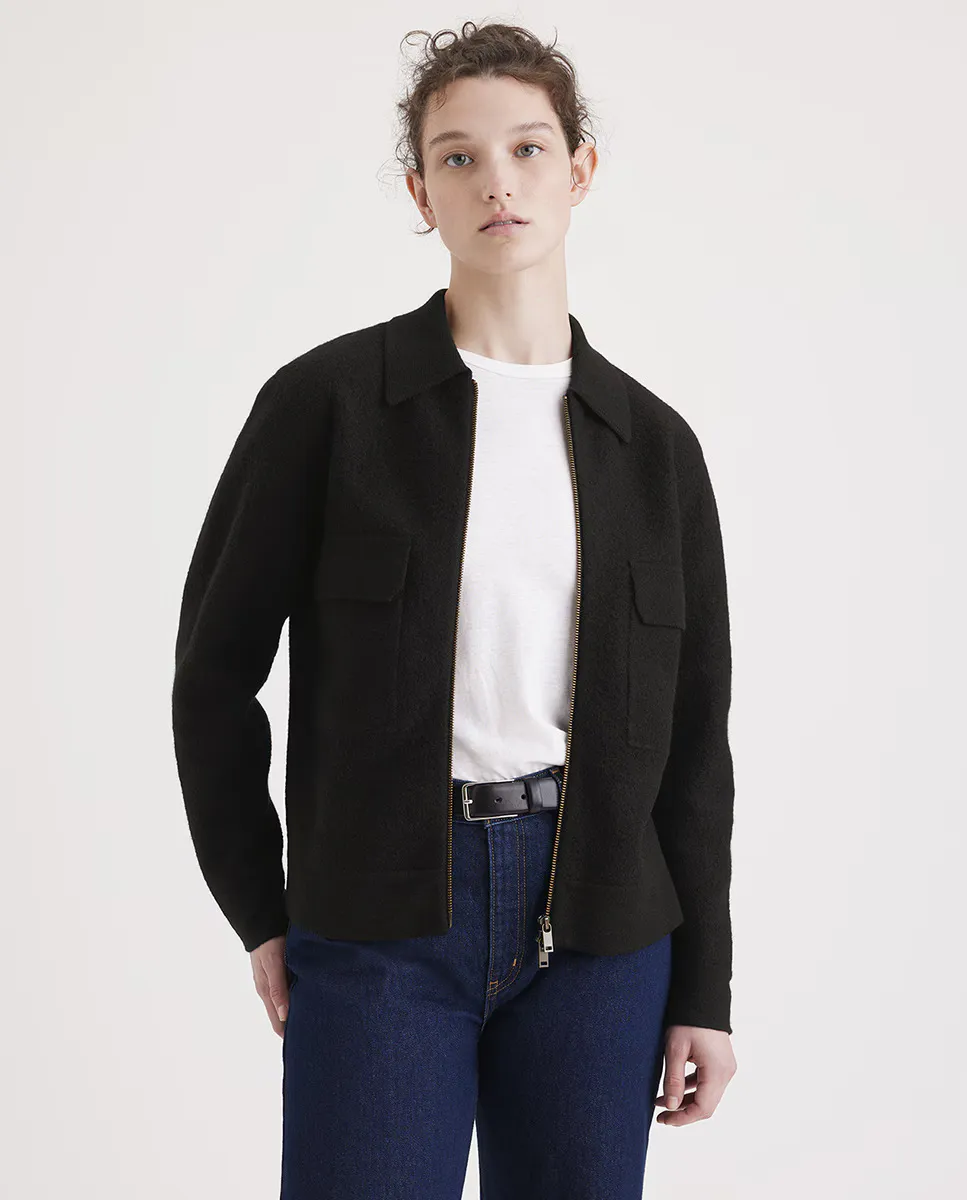

Женский укороченный шерстяной кардиган Dockers, черный
