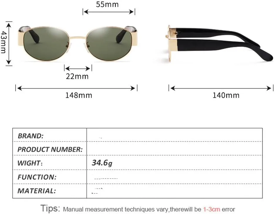 

Модные винтажные овальные солнцезащитные очки для мужчин и женщин, ретро круглые солнцезащитные очки в стиле стимпанк для мужчин и женщин TKKTLLT, C1 Gold Gray