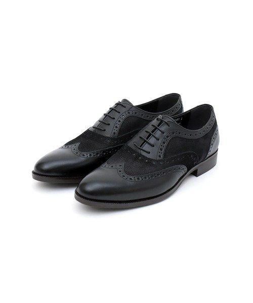 Велюровые туфли с перфорацией High Street, black
