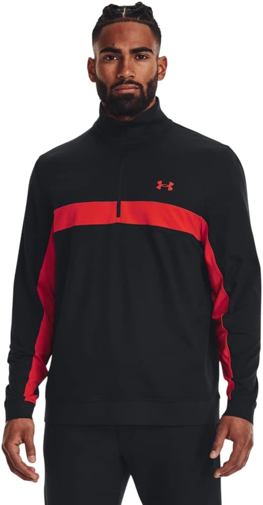 

Футболка Under Armour Mens Storm Midlayer с длинным рукавом и застежкой-молнией 1/2, (003) Black/Radio Red/Radio Red
