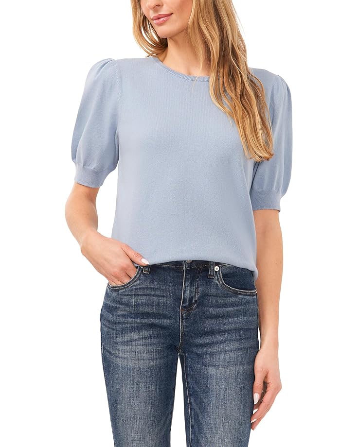 

Свитер CeCe Short Sleeve Pearl Back Sweater, цвет Slate Blue