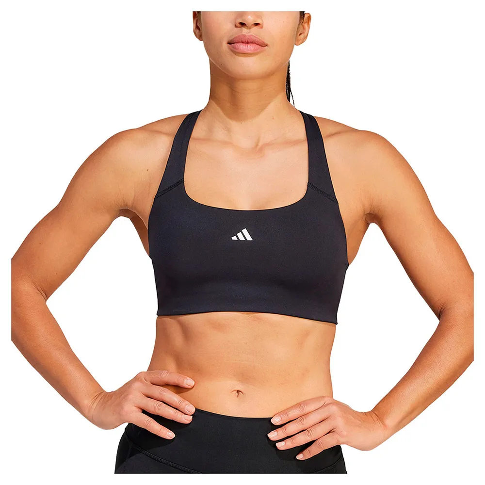 

Спортивный бюстгальтер adidas Powerimpact Training Medium Impact Sports Bra, черный
