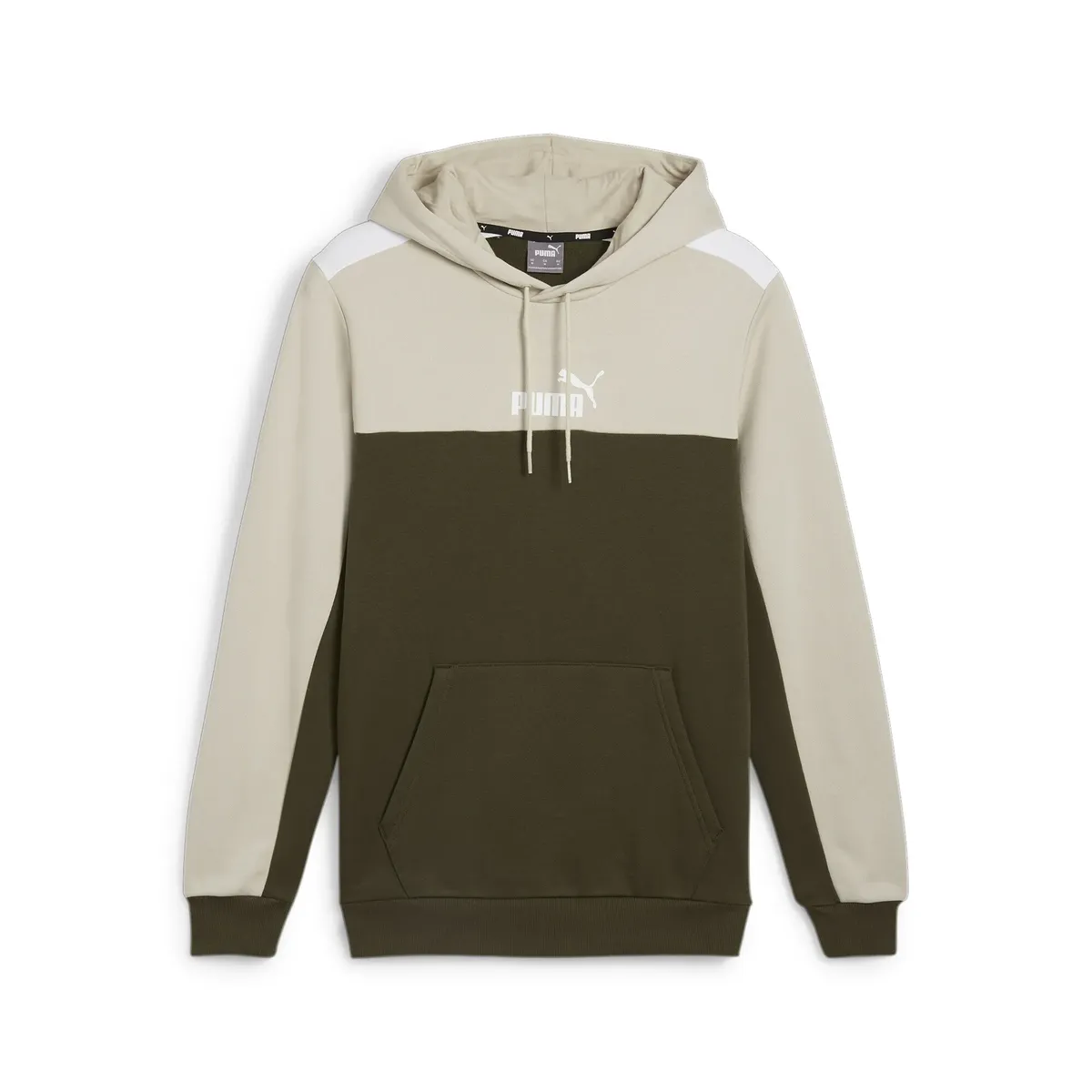 

Толстовка PUMA "Essentials+ Block Hoodie Men", зеленый