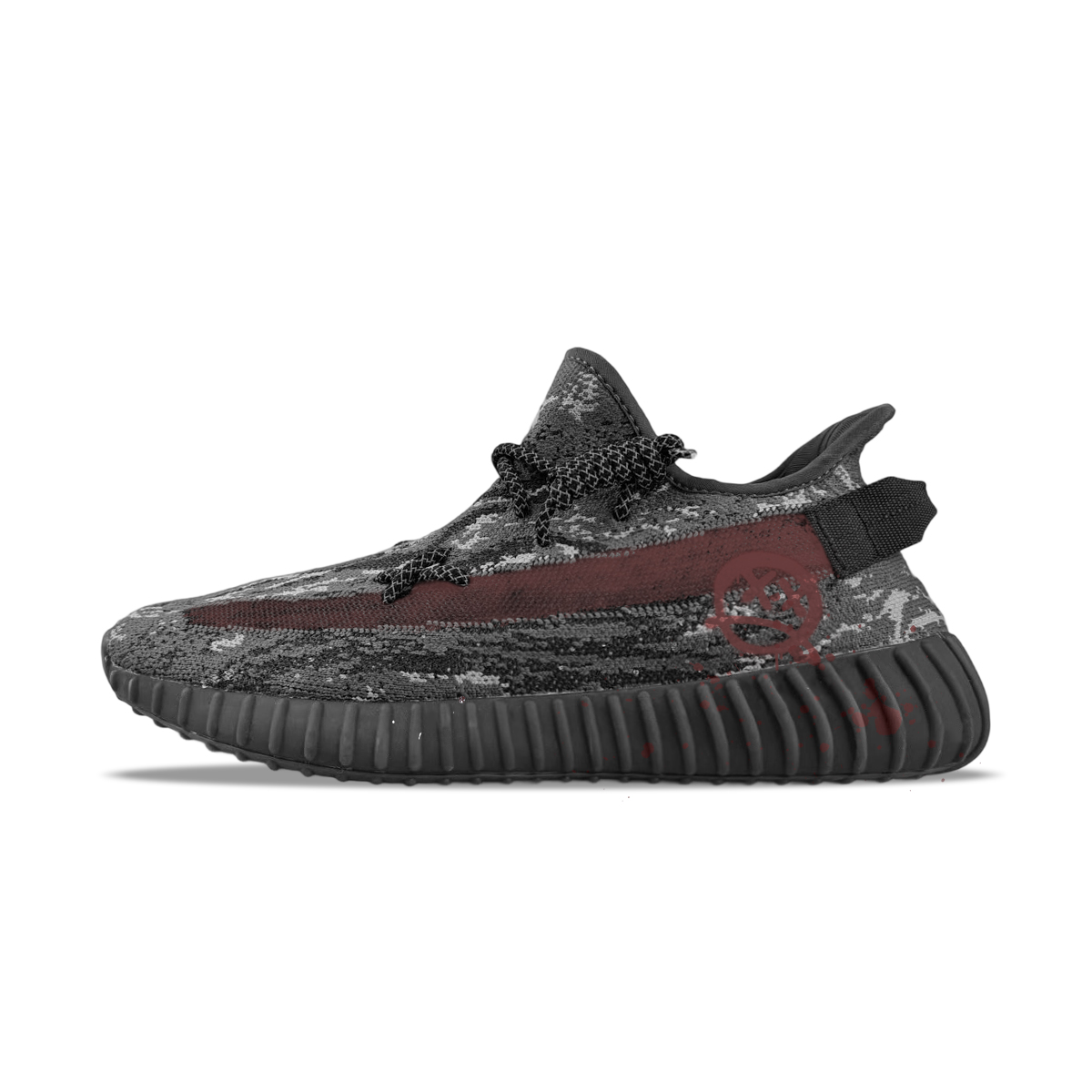 

Adidas Originals Изнашивающиеся повседневные кроссовки Yeezy Boost 350 V2 низкие унисекс черно-красные, цвет Black Red