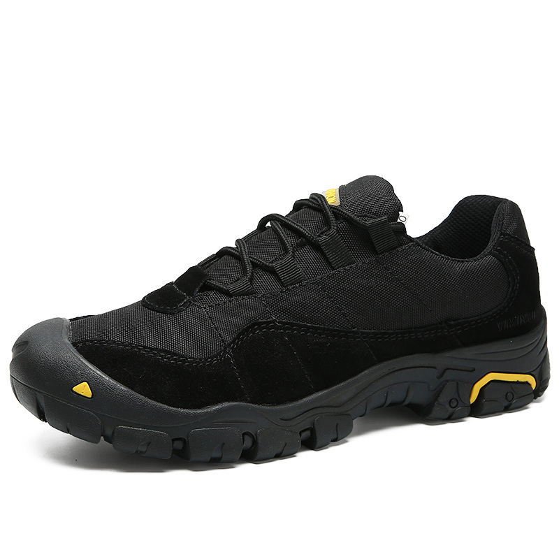 Eminu Мужские повседневные кроссовки низкие черные хаки круглогодичные, цвет Khaki[All-Season] — фото 3