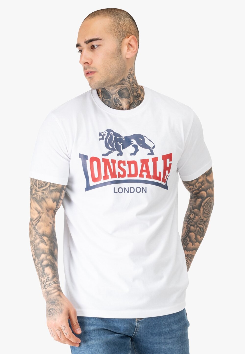 

Футболки с принтом Lonsdale, белый