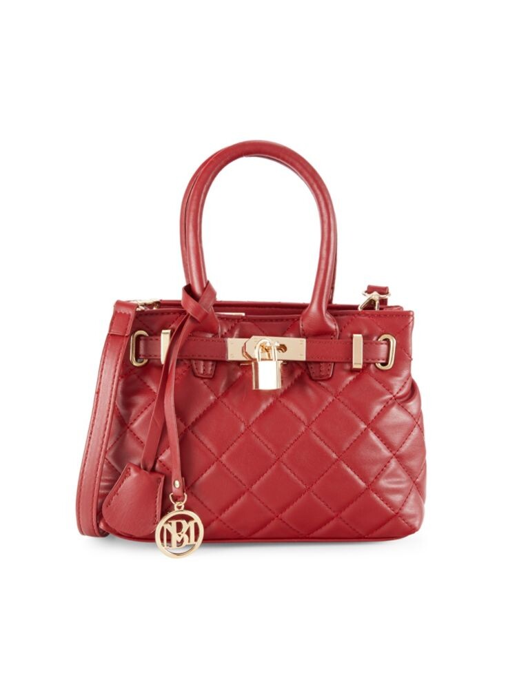 

Маленькая стеганая двусторонняя сумка-тоут Badgley Mischka, цвет Brick Red