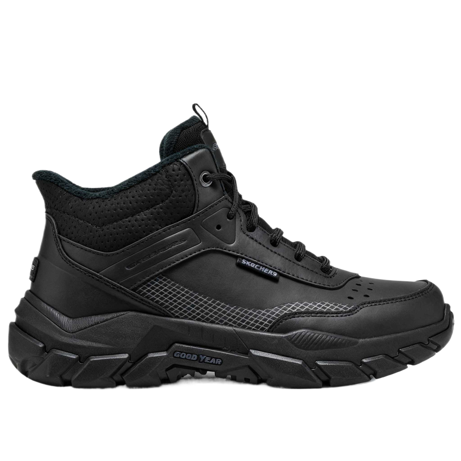 Мужские USA STREET WEAR короткие зимние ботинки Skechers, черный — фото 3