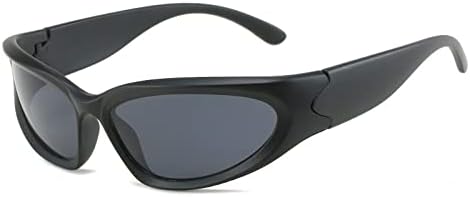 

Овальные солнцезащитные очки Around Fashion в винтажном стиле, темные, для мужчин и женщин, для занятий спортом на открытом воздухе, с защитой от УФ-излучения UV400 MTZJH, Black Black