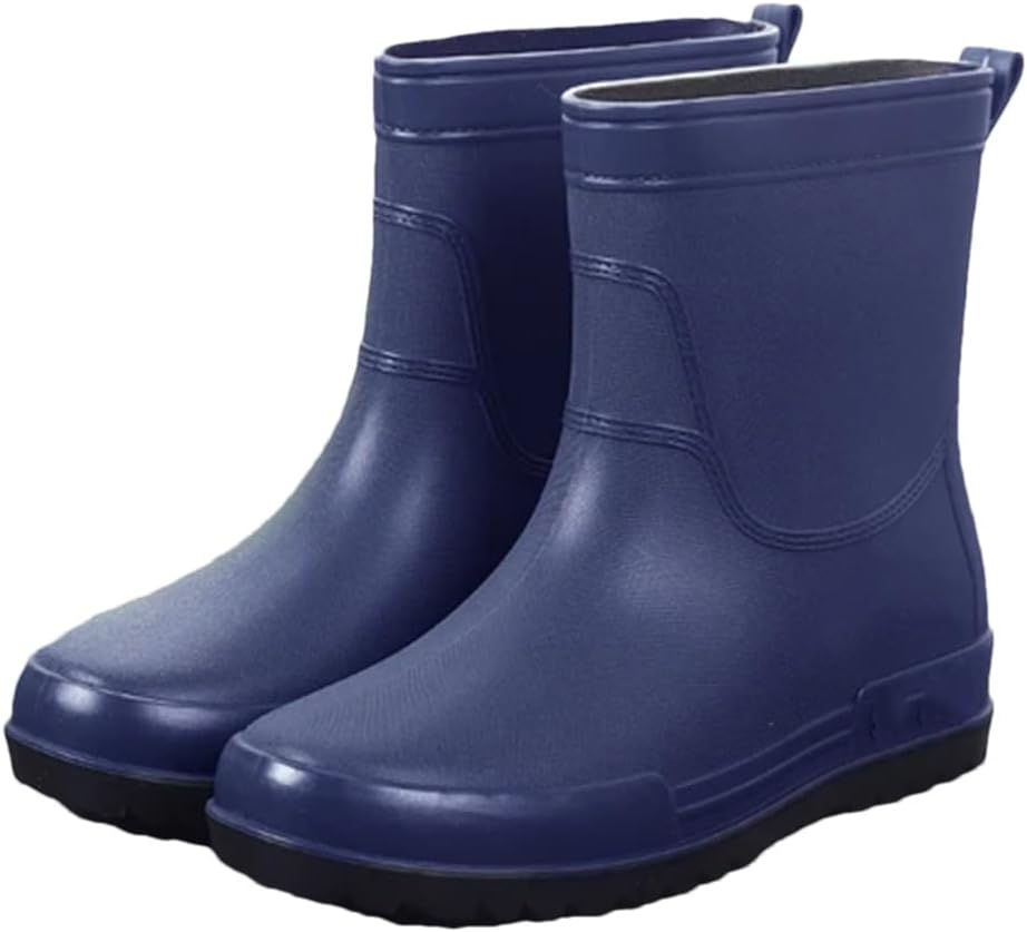 

Мужские кухонные резиновые ботинки Wjnvfioo- износостойкие, противоскользящие, с утеплителем, водонепроницаемые, синий