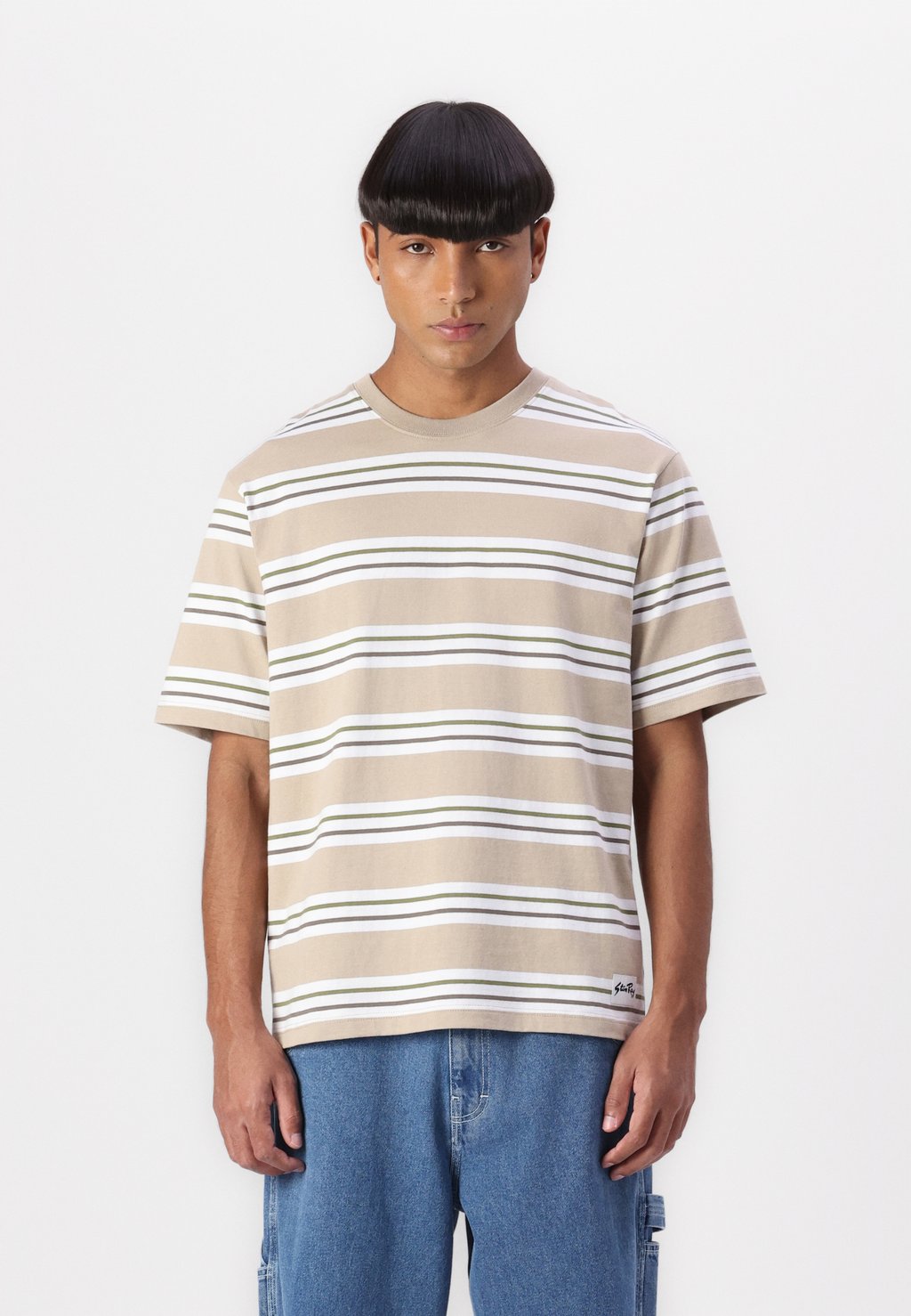 

Футболка с принтом STRIPE TEE UNISEX Stan Ray, зеленый