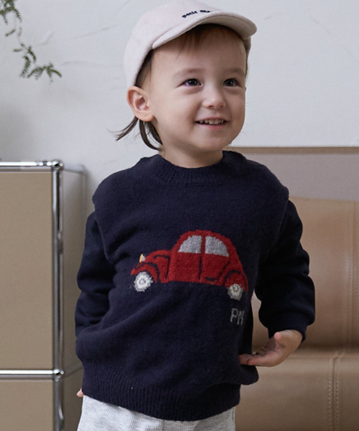 Вязаная толстовка для докования Petit main, Navy blue