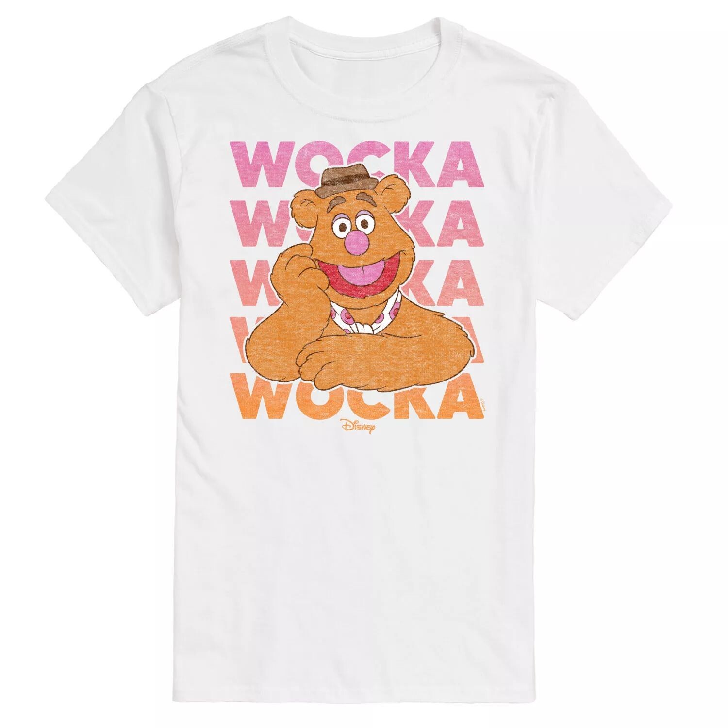 

Мужская футболка Disney's The Muppets Wocka Wocka Licensed Character, белый