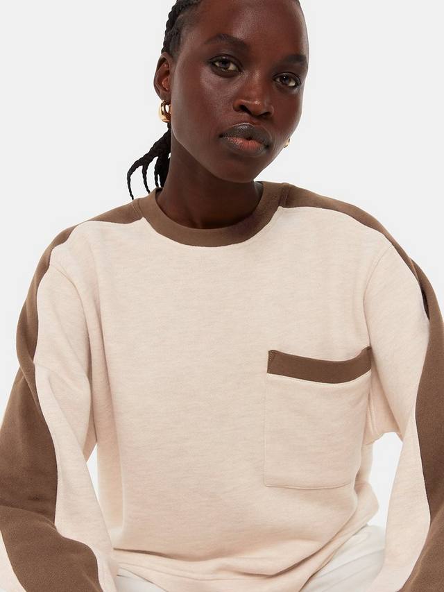 

Толстовка с цветным блоком Whistles, цвет Khaki/Beige