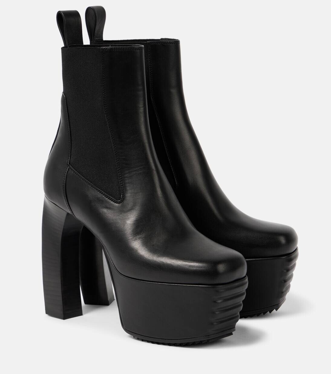 Ботильоны Porterville Beatle Banana из кожи Rick Owens, черный