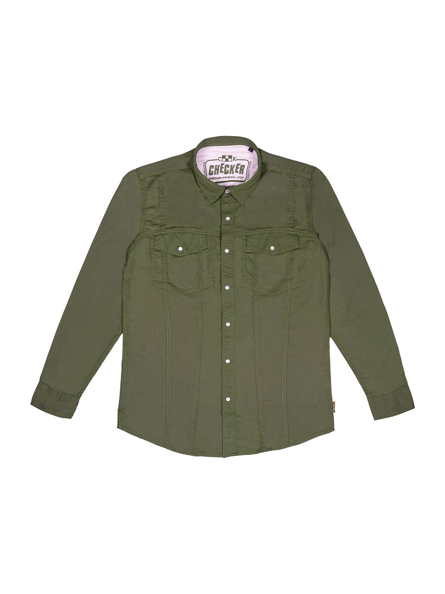 

Джинсовая рубашка Checker Regular fit Button Up Shirt Dynasty Denim, зеленый