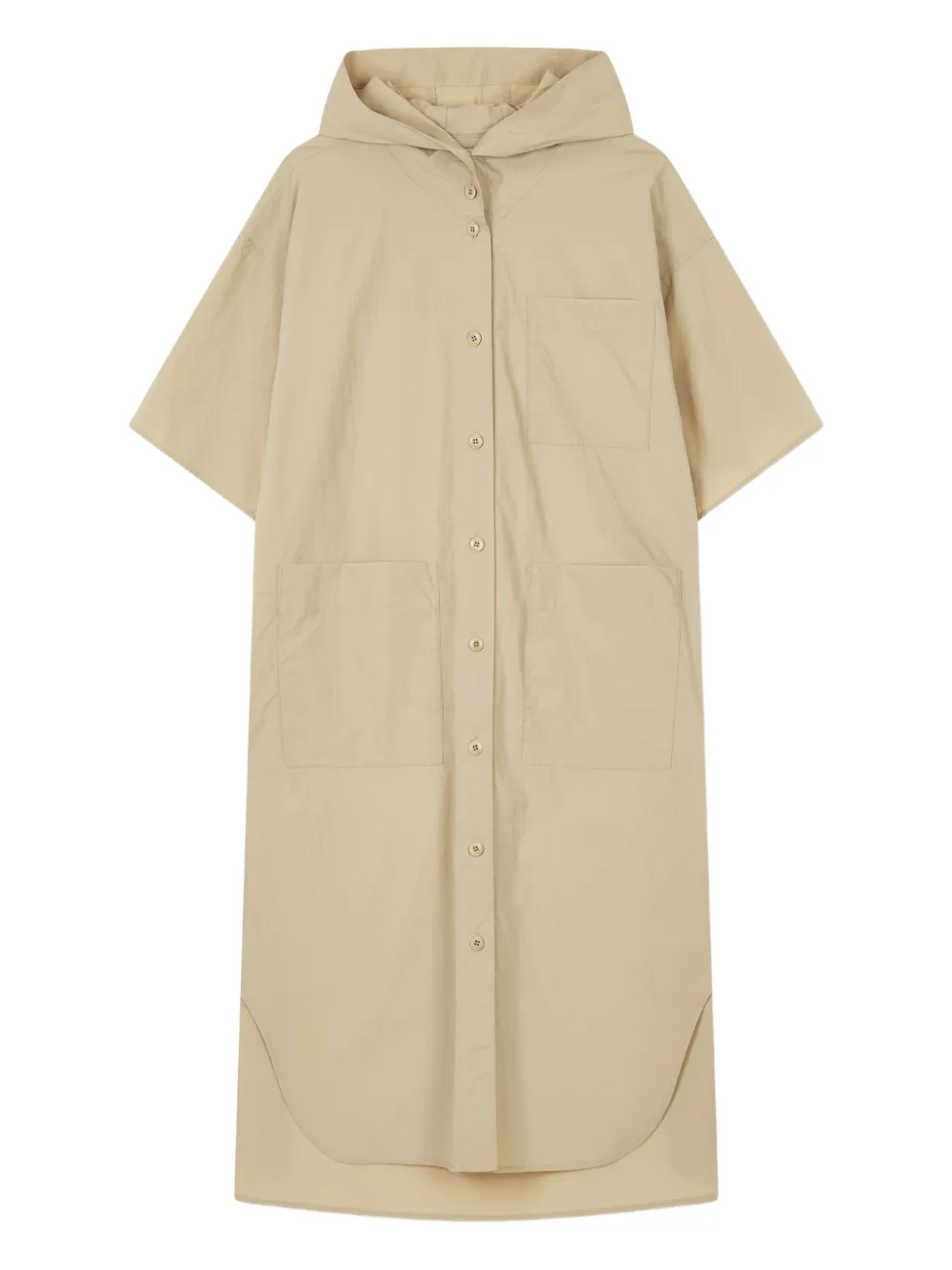 

Платье-рубашка с капюшоном STUDIO TOMBOY, коричневый