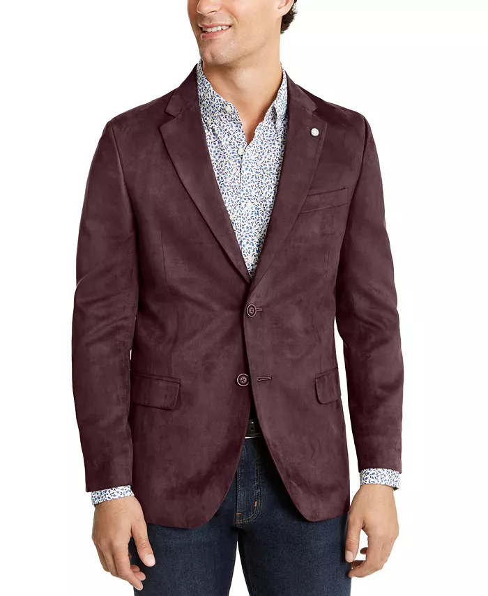 

Мужской спортивный пиджак Modern-Fit из искусственной замши Nautica, красный