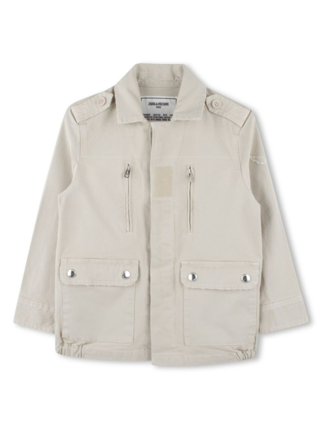 

Zadig & Voltaire Kids бомбер с логотипом, нейтральный