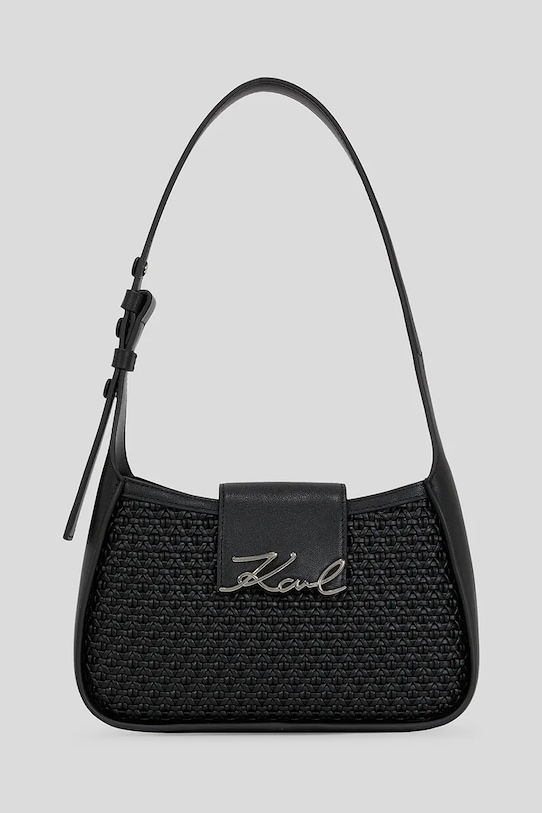 

Кожаная сумка Karl Lagerfeld, черный