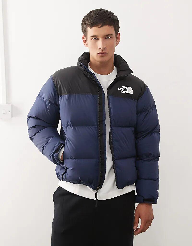 

Пуховик North Face Retro Nuptse темно-синего цвета