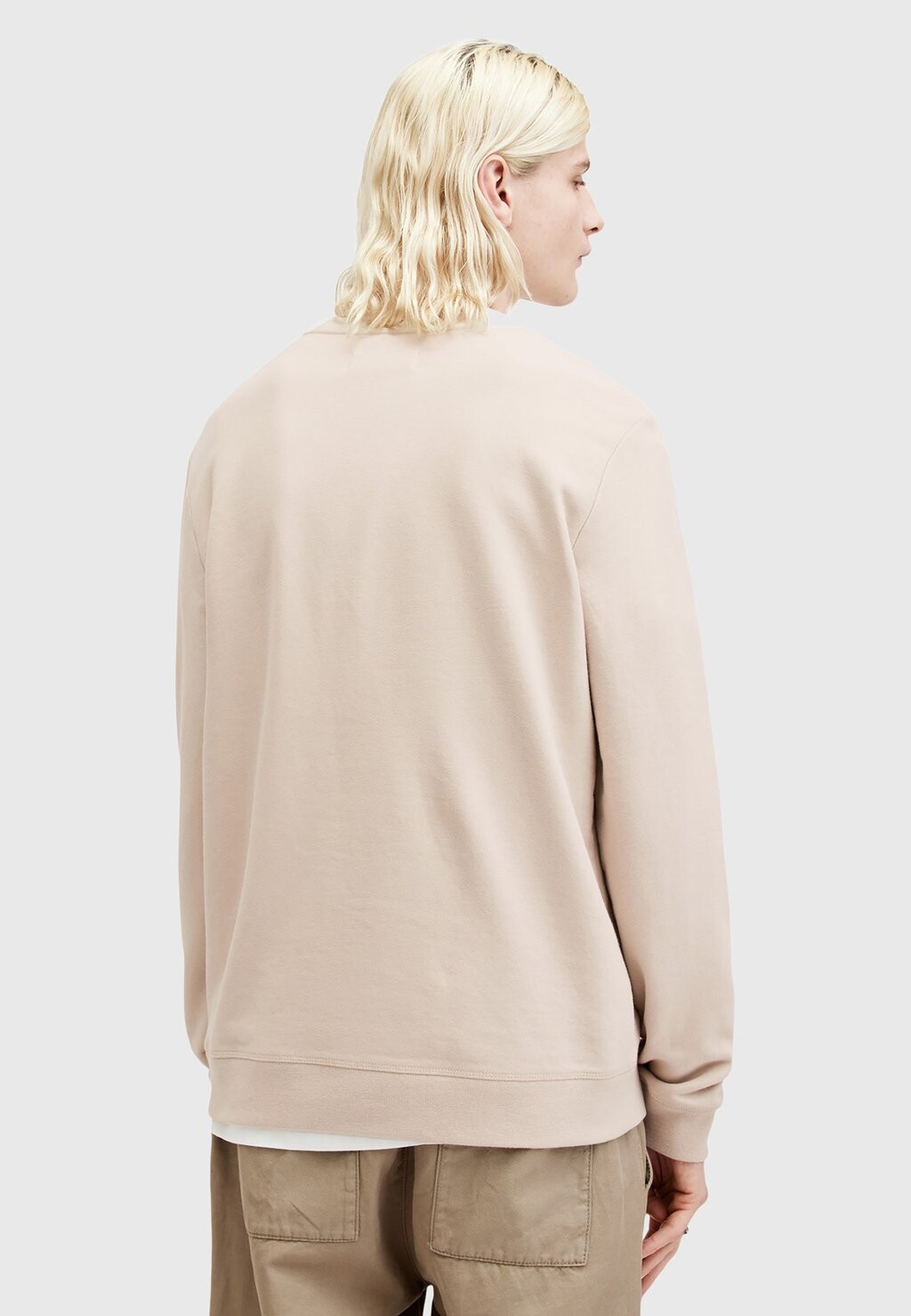 

Толстовка Raven Crew AllSaints, пыльно-серо-коричневый