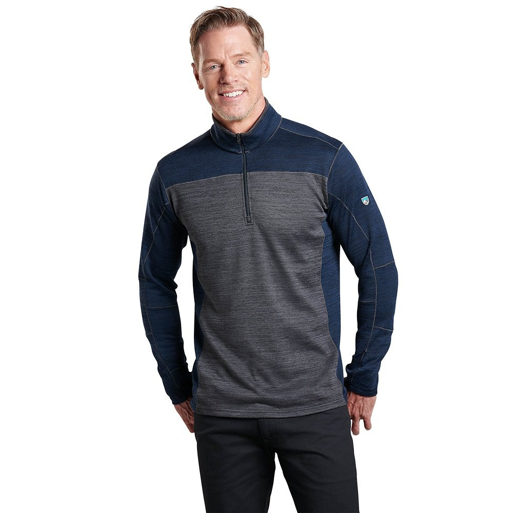 

Свитер Kuhl Ryzer с застежкой-молнией до середины груди (мужской), Midnight