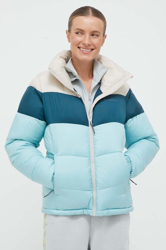 

Куртка Puffect Color Block Jkt Columbia, бирюзовый