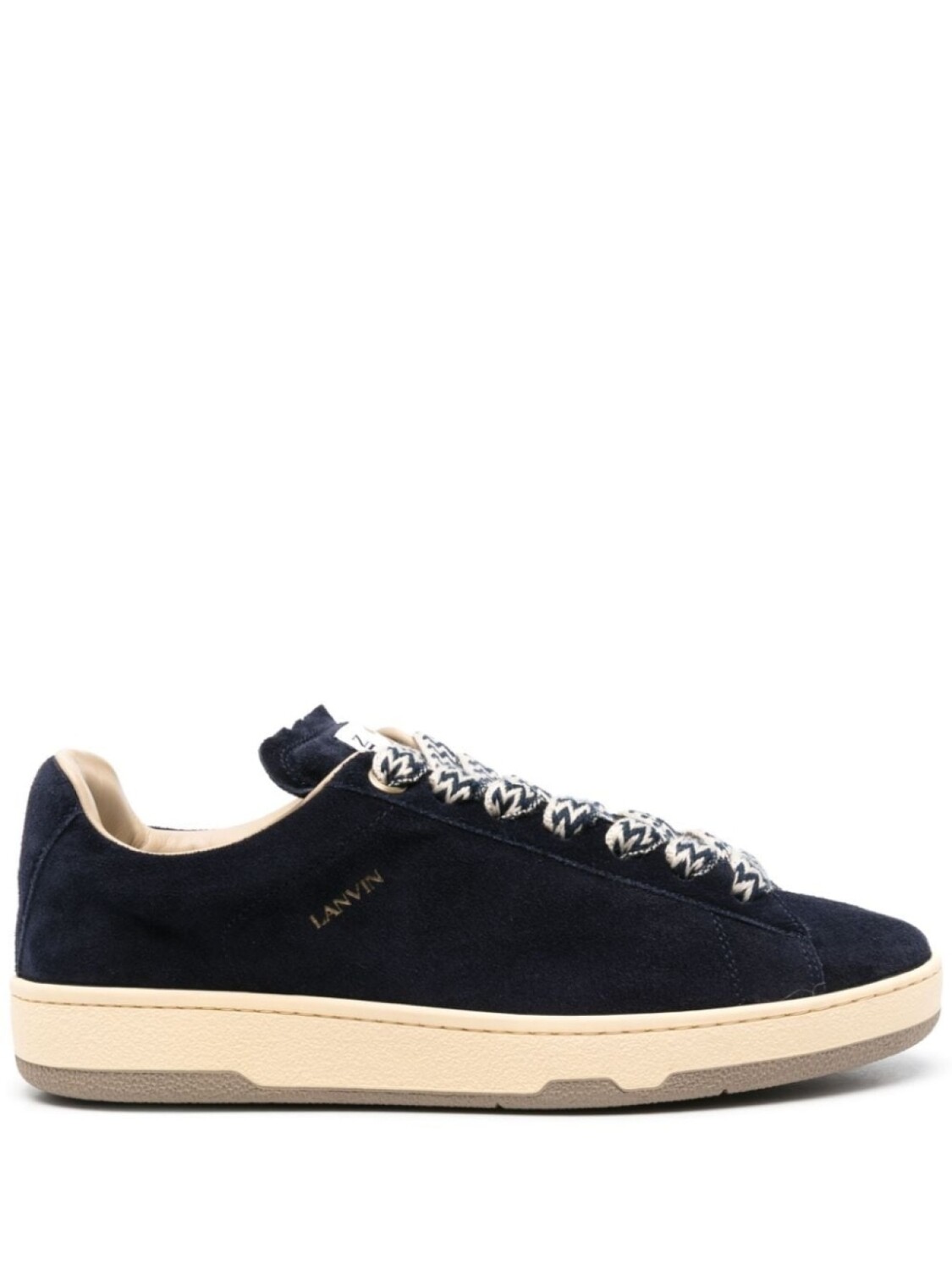 Lanvin замшевые кроссовки Curb Lite, синий