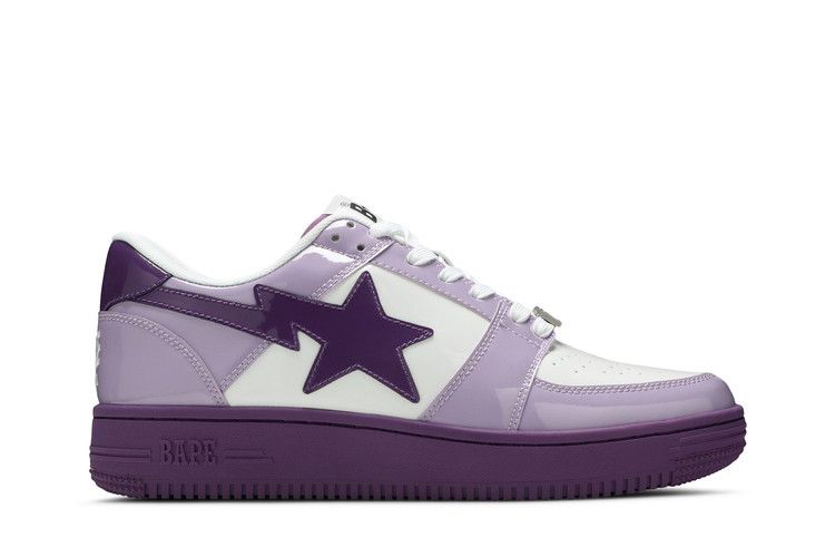 Кроссовки BAPE Bapesta Low M2 '20th Anniversary - Purple', фиолетовый — фото 2