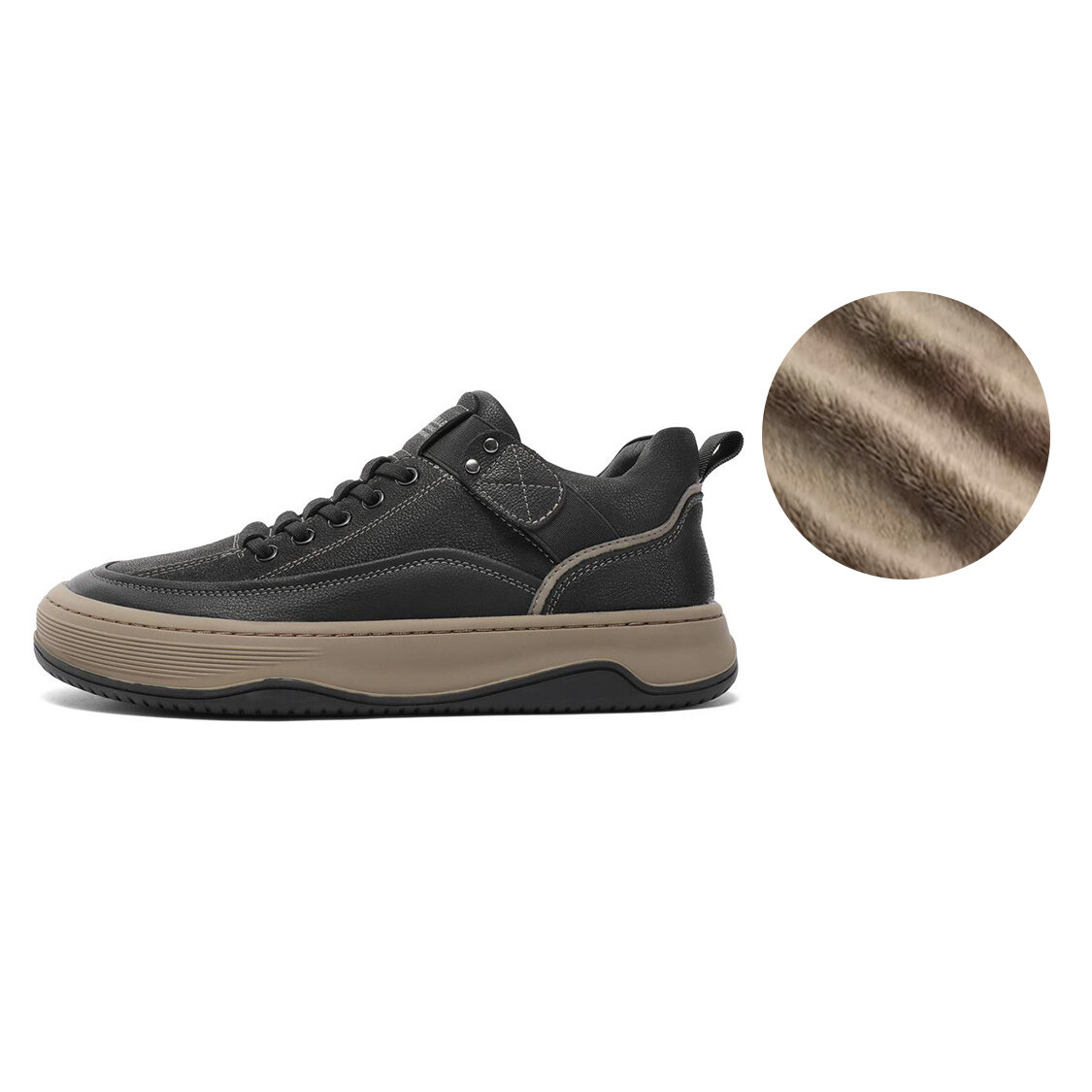 

Кроссовки мужские Lifestyle Shoes Men Low-Top Belle, цвет Black single li