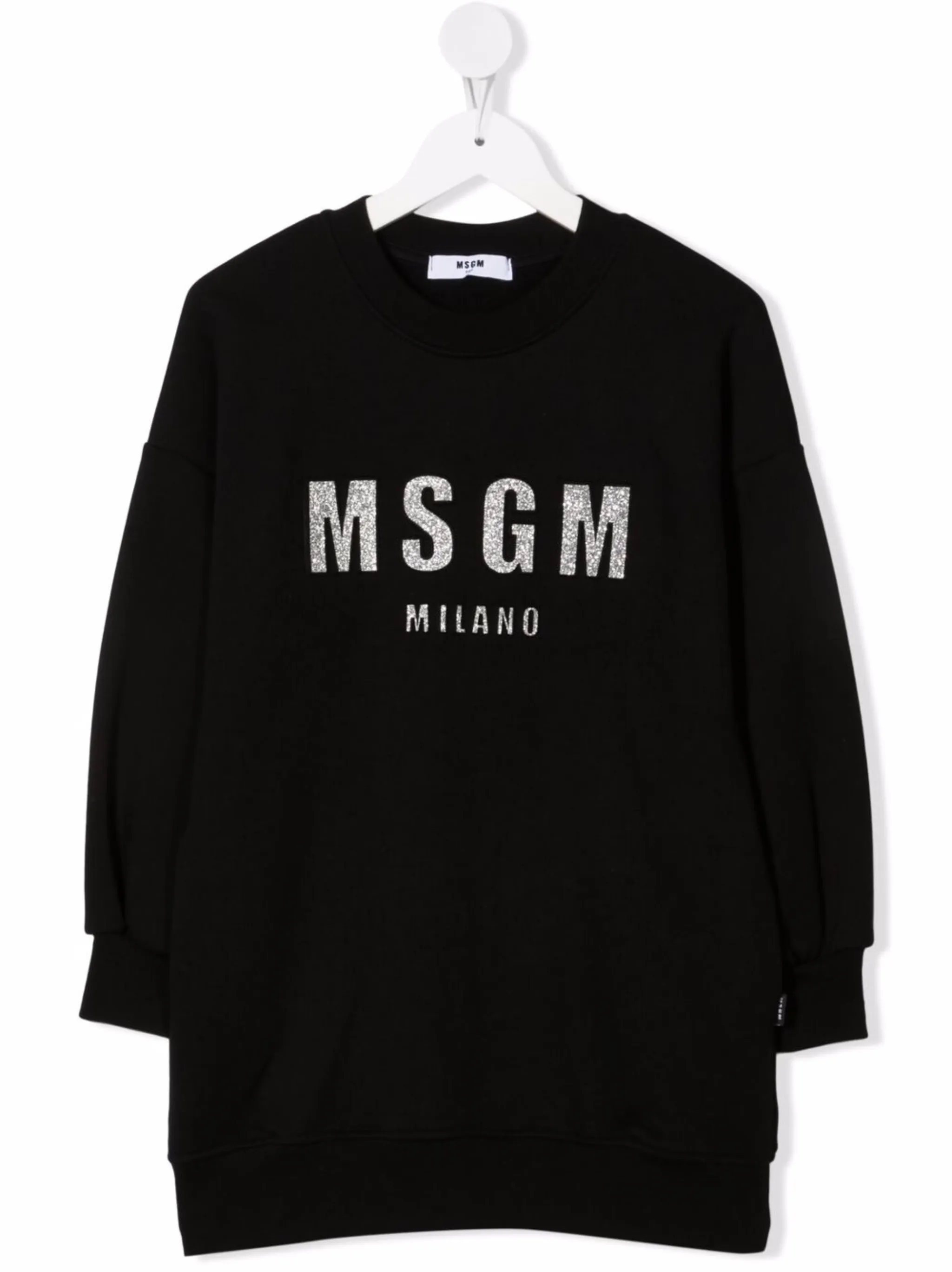 

Платье-толстовка с логотипом Msgm Kids, черный