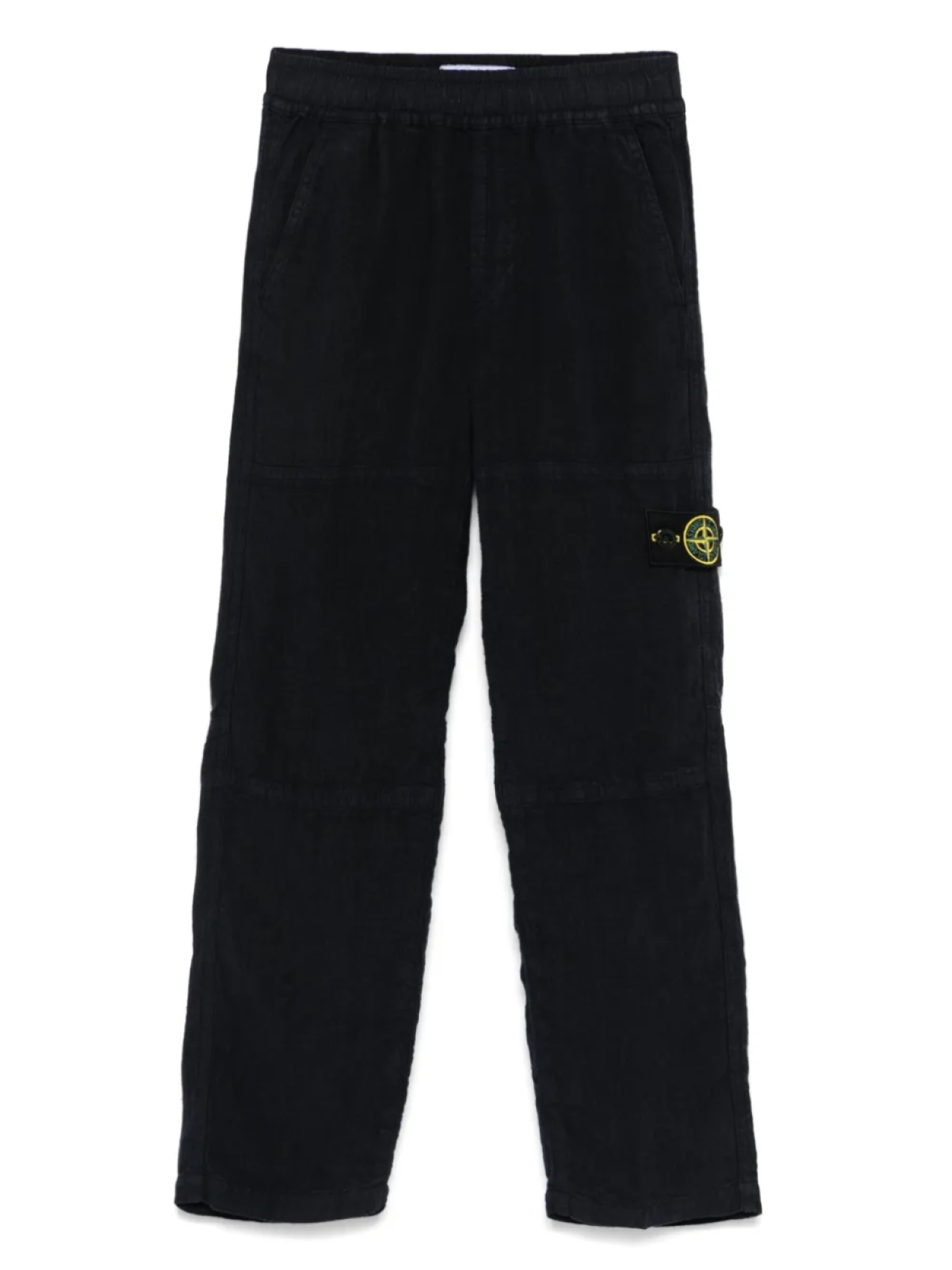 

Stone Island Junior брюки с нашивкой Compass, синий