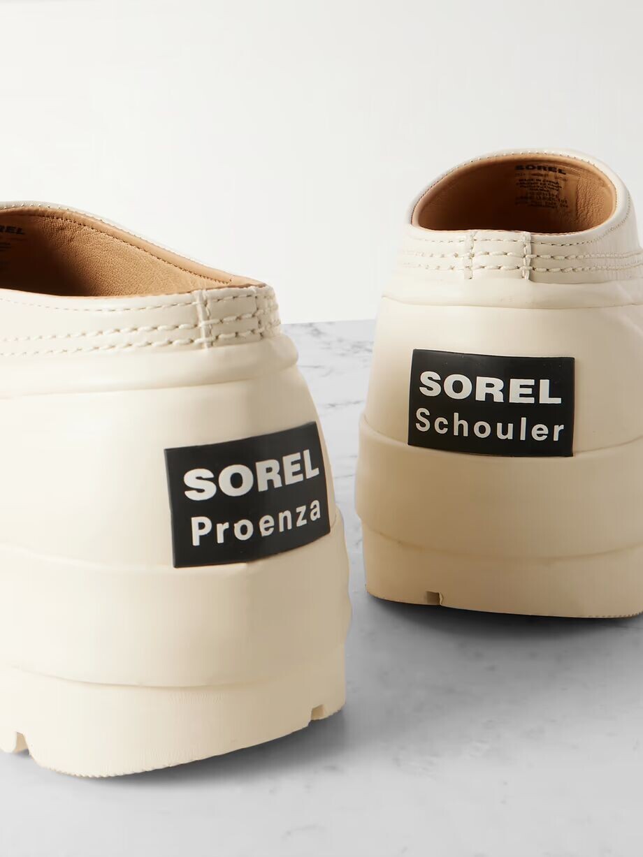 Мюли SOREL Caribou на платформе из каучука и кожи Proenza Schouler, цвет Ecru — фото 4