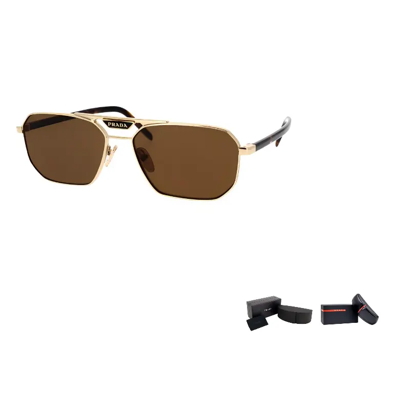 

Очки авиаторы PRADA, коричневый
