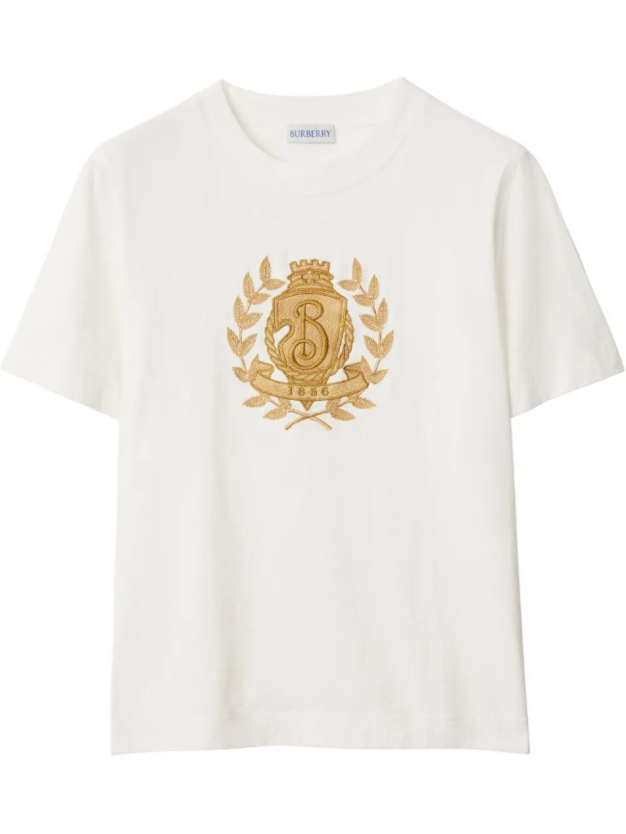 

Burberry футболка с логотипом B, белый
