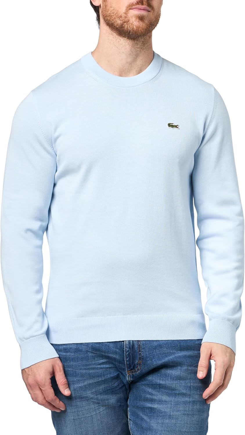 

Lacoste мужской свитер с длинным рукавом и круглым вырезом, Regular Fit, Rill